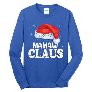 Mamaw Claus Xmas Family Matching Funny Grandma Christmas Cute Gift Tall Long Sleeve T-Shirt