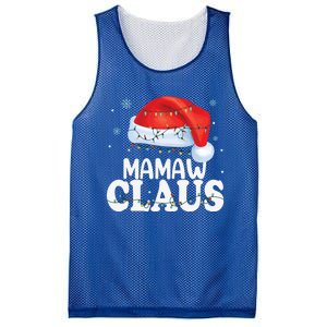 Mamaw Claus Xmas Family Matching Funny Grandma Christmas Cute Gift Mesh Reversible Basketball Jersey Tank