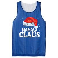 Mamaw Claus Xmas Family Matching Funny Grandma Christmas Cute Gift Mesh Reversible Basketball Jersey Tank