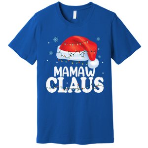 Mamaw Claus Xmas Family Matching Funny Grandma Christmas Cute Gift Premium T-Shirt