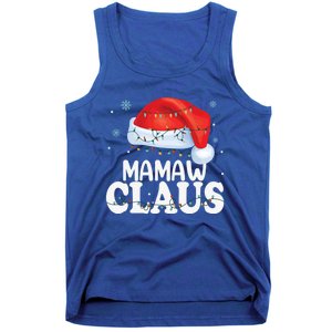 Mamaw Claus Xmas Family Matching Funny Grandma Christmas Cute Gift Tank Top