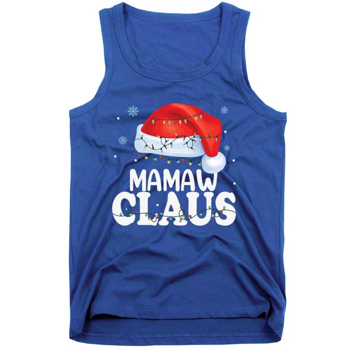 Mamaw Claus Xmas Family Matching Funny Grandma Christmas Cute Gift Tank Top