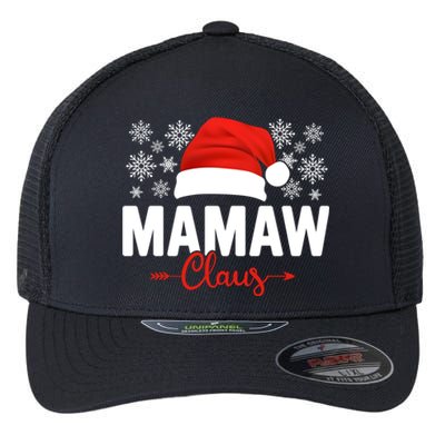 Mamaw Claus Xmas Light Funny Santa Hat Christmas Ugly Gift Flexfit Unipanel Trucker Cap