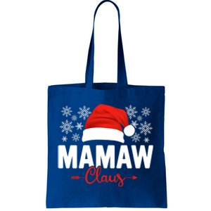 Mamaw Claus Xmas Light Funny Santa Hat Christmas Ugly Gift Tote Bag