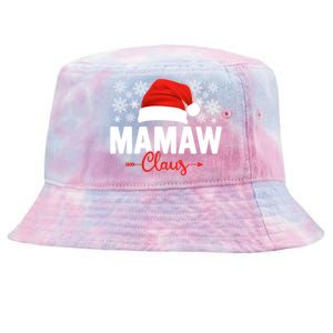 Mamaw Claus Xmas Light Funny Santa Hat Christmas Ugly Gift Tie-Dyed Bucket Hat