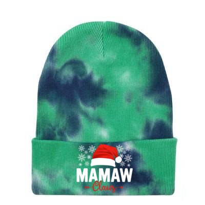 Mamaw Claus Xmas Light Funny Santa Hat Christmas Ugly Gift Tie Dye 12in Knit Beanie