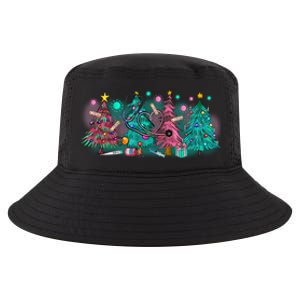 Merry Christmas Xmas Stethoscope Nurse Christmas Tree Scrubs Gift Cool Comfort Performance Bucket Hat