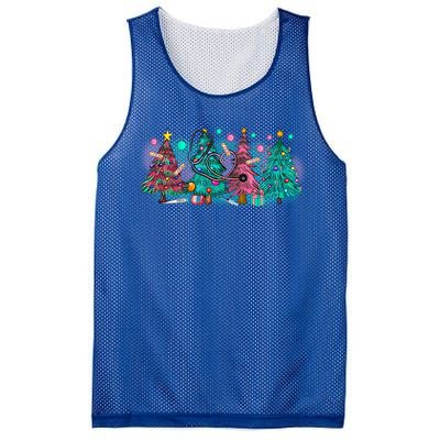 Merry Christmas Xmas Stethoscope Nurse Christmas Tree Scrubs Gift Mesh Reversible Basketball Jersey Tank