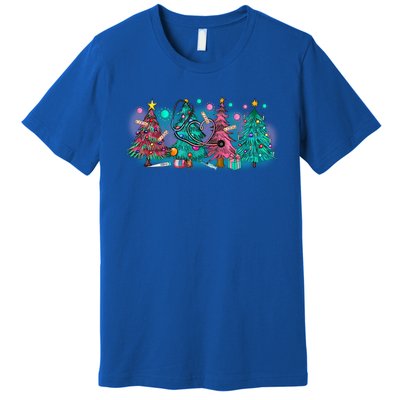 Merry Christmas Xmas Stethoscope Nurse Christmas Tree Scrubs Gift Premium T-Shirt