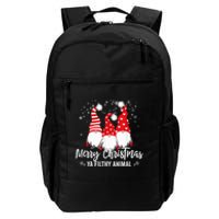 Merry Christmas Ya Filthy Animals Funny Christmas Gnome Daily Commute Backpack