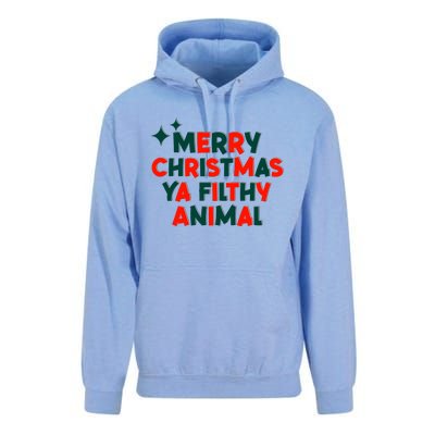 Merry Christmas Ya Filthy Animals Funny Christmas Unisex Surf Hoodie