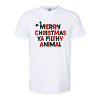 Merry Christmas Ya Filthy Animals Funny Christmas Softstyle® CVC T-Shirt