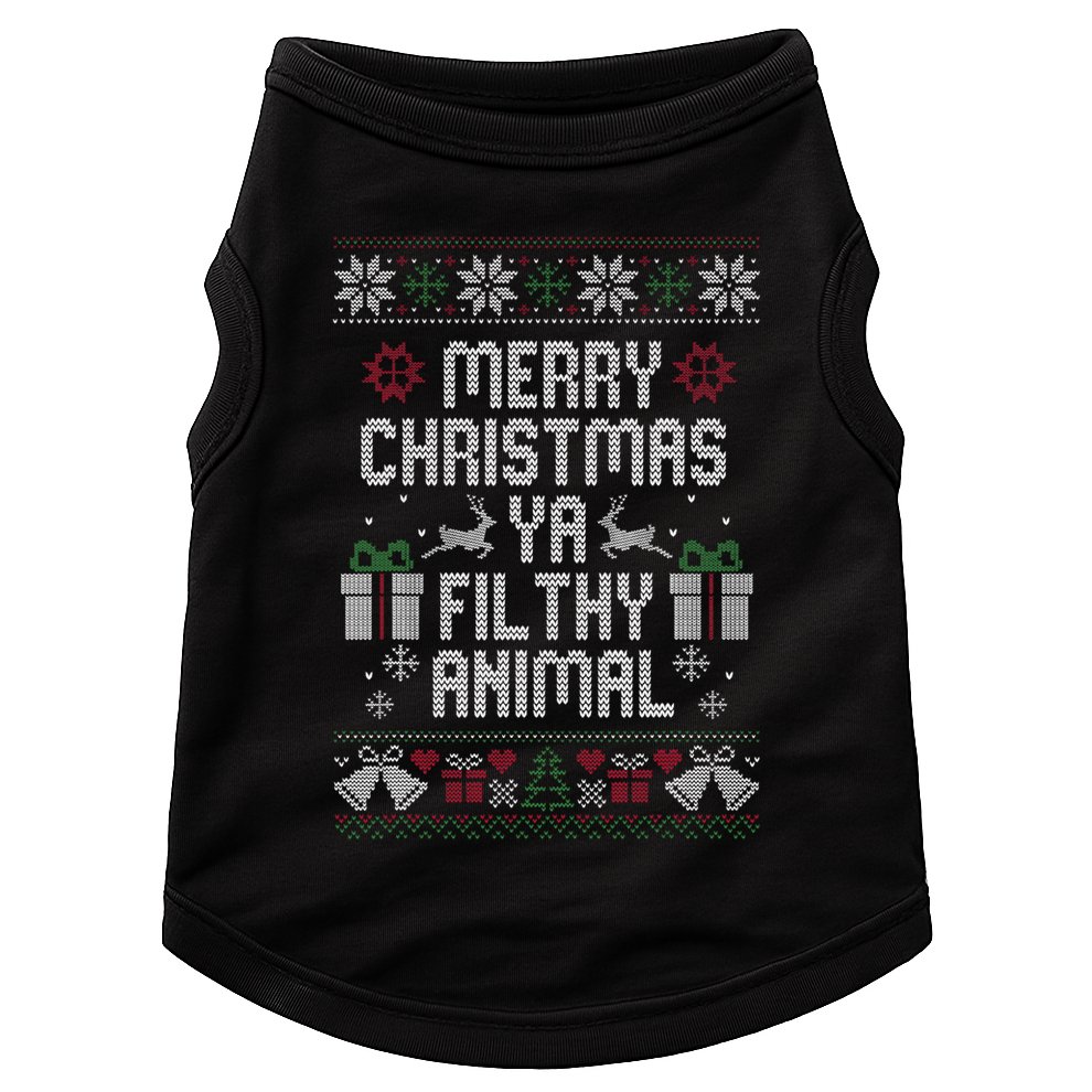 Merry Christmas Ya Filthy Animal Ugly Doggie Tank