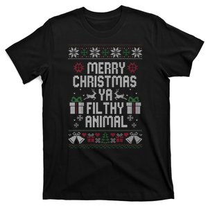 Merry Christmas Ya Filthy Animal Ugly T-Shirt