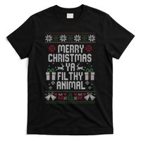 Merry Christmas Ya Filthy Animal Ugly T-Shirt