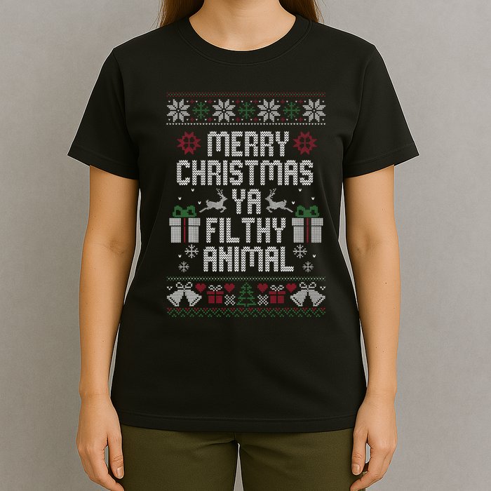Merry Christmas Ya Filthy Animal Ugly T-Shirt