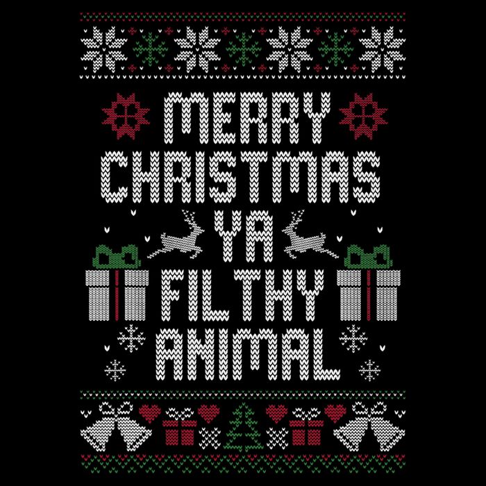 Merry Christmas Ya Filthy Animal Ugly T-Shirt