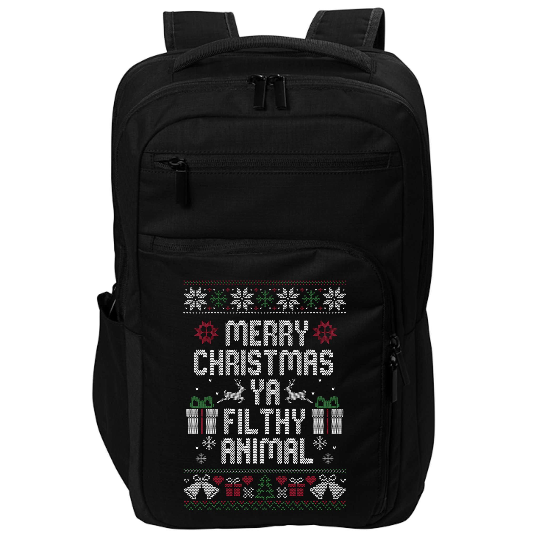 Merry Christmas Ya Filthy Animal Ugly Impact Tech Backpack