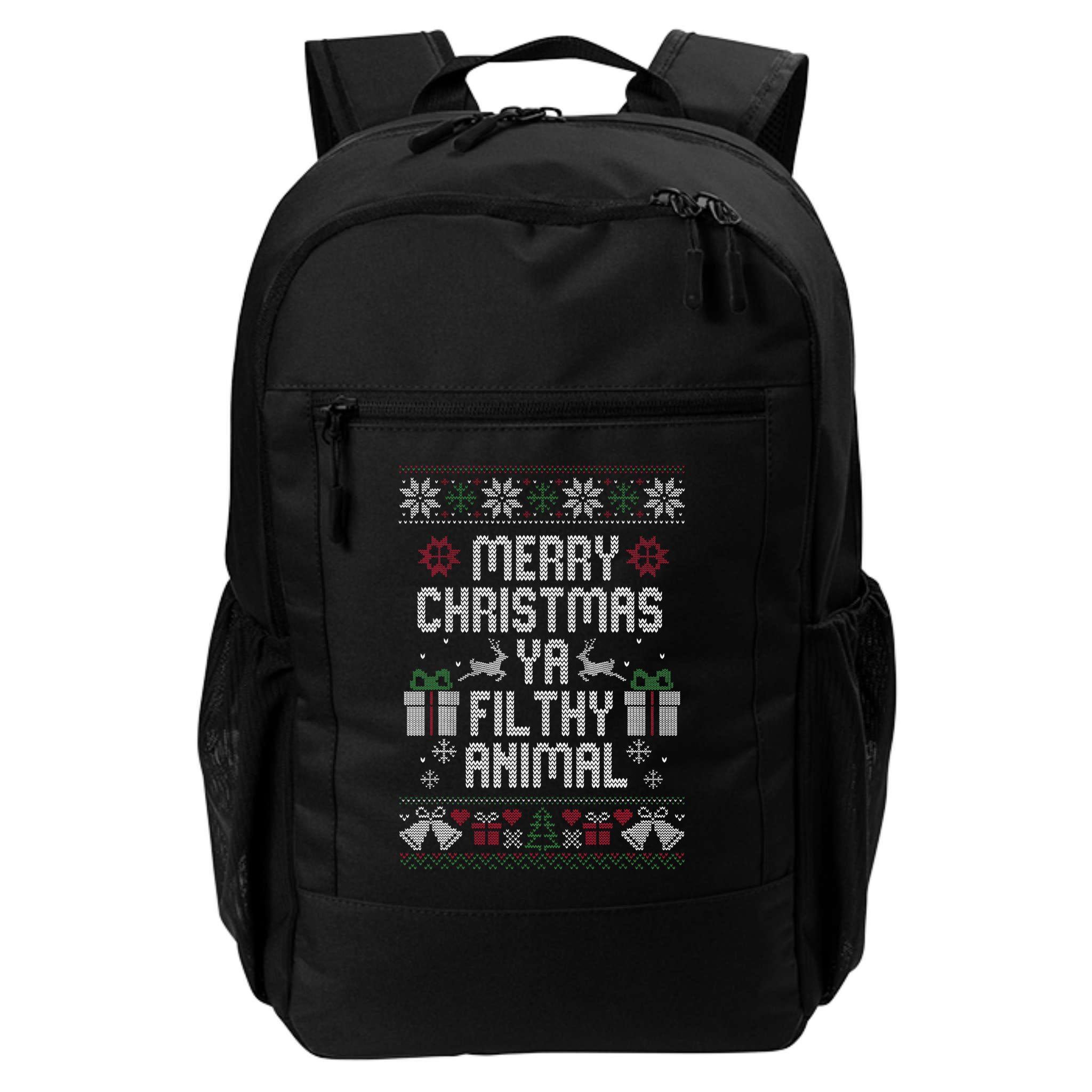 Merry Christmas Ya Filthy Animal Ugly Backpack
