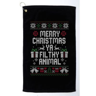 Merry Christmas Ya Filthy Animal Ugly Golf Towel