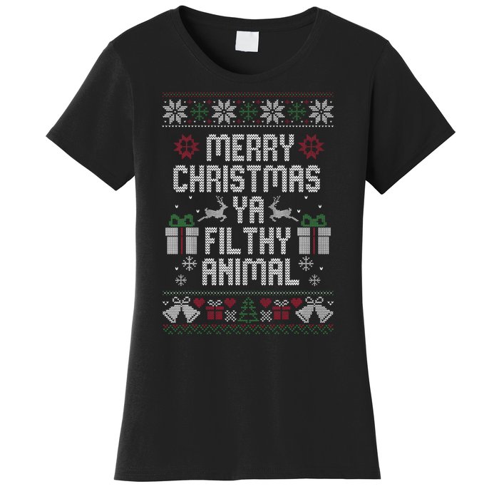 Merry Christmas Ya Filthy Animal Ugly Women's T-Shirt