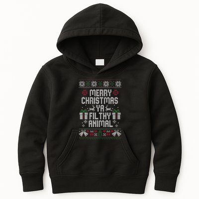 Merry Christmas Ya Filthy Animal Ugly Kids Hoodie