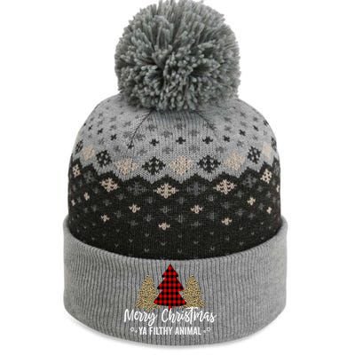 Merry Christmas Ya Filthy Animals Funny Christmas The Baniff Cuffed Pom Beanie