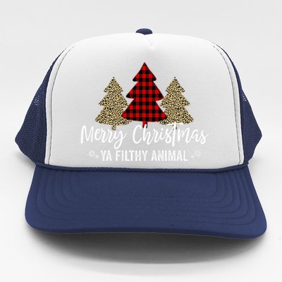 Merry Christmas Ya Filthy Animals Funny Christmas Trucker Hat