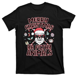 Merry Christmas Ya Filthy Animals Christmas Xmas Party T-Shirt