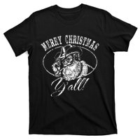 Merry Christmas YAll Funny Country Cowboy Santa Claus T-Shirt