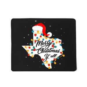 Merry Christmas Yall Texas State Texan Holiday Mousepad