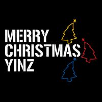 Merry Christmas Yinz With Pittsburgh Christmas Trees Funny Youth Performance Sprint T-Shirt