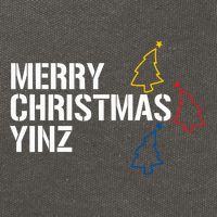 Merry Christmas Yinz With Pittsburgh Christmas Trees Funny Cotton Canvas Backpack