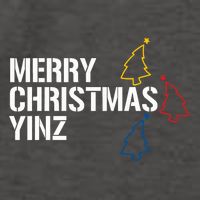 Merry Christmas Yinz With Pittsburgh Christmas Trees Funny Vector Backpack