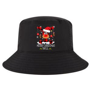 Merry Christmas Ya'll Cute Reindeer Cool Comfort Performance Bucket Hat