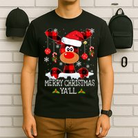 Merry Christmas Ya'll Cute Reindeer T-Shirt