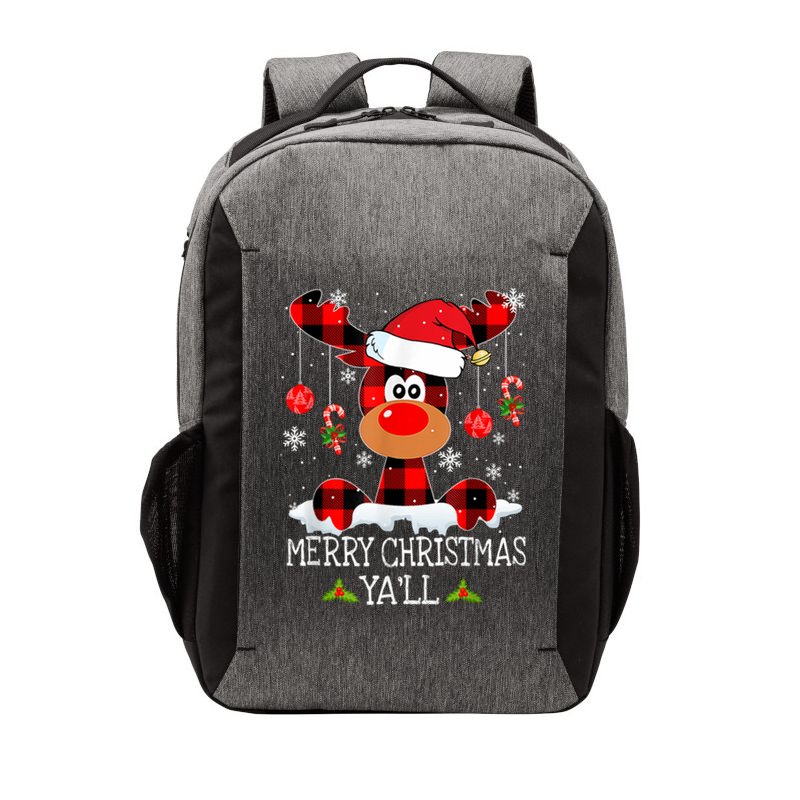 Merry Christmas Ya'll Cute Reindeer Vector Backpack
