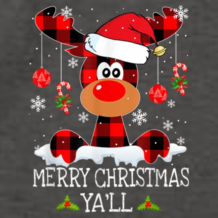 Merry Christmas Ya'll Cute Reindeer Vector Backpack