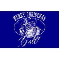 Merry Christmas Y'all Funny Country Cowboy Santa Claus  Bumper Sticker