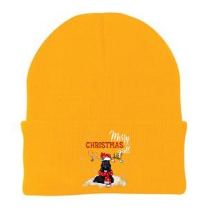 Merry Christmas YAll Scottish Terrier Christmas Ornaments Knit Cap Winter Beanie