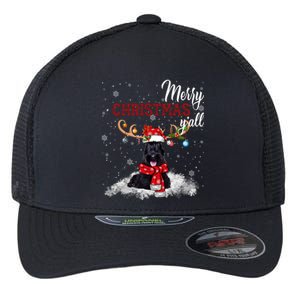 Merry Christmas YAll Scottish Terrier Christmas Ornaments Flexfit Unipanel Trucker Cap