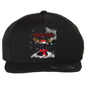 Merry Christmas YAll Scottish Terrier Christmas Ornaments Wool Snapback Cap