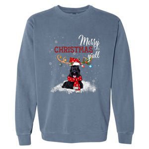 Merry Christmas YAll Scottish Terrier Christmas Ornaments Garment-Dyed Sweatshirt