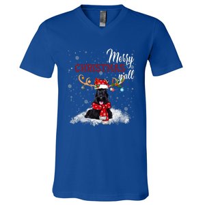 Merry Christmas YAll Scottish Terrier Christmas Ornaments V-Neck T-Shirt