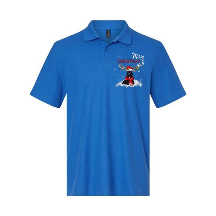 Merry Christmas YAll Scottish Terrier Christmas Ornaments Softstyle Adult Sport Polo