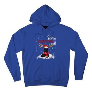 Merry Christmas YAll Scottish Terrier Christmas Ornaments Tall Hoodie