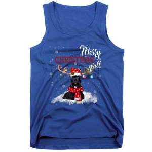 Merry Christmas YAll Scottish Terrier Christmas Ornaments Tank Top