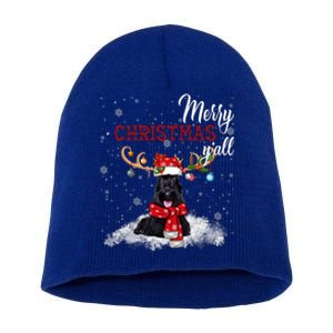 Merry Christmas YAll Scottish Terrier Christmas Ornaments Short Acrylic Beanie