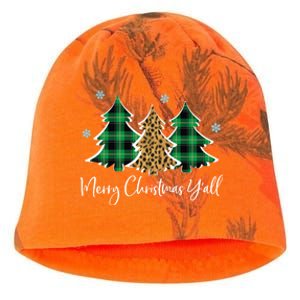 Merry Christmas Yall Funny Christmas Gift Xmas Trees Kati - Camo Knit Beanie