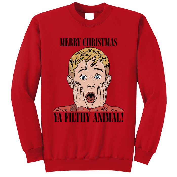 Merry Christmas Ya Filthy Animal Kevin Mccallister Christmas Home Alone Sweatshirt